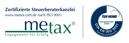 metax-Cert-Siegel metax-TÜV Zertifizierung
